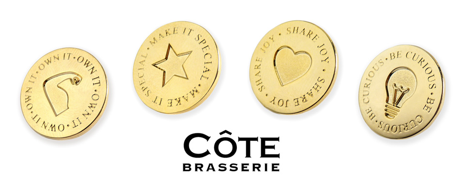 Cote pin badges